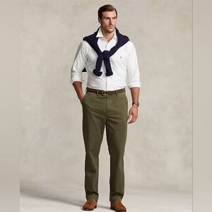 $125 Men's Big & Tall Stretch Classic Fit Chino Pants Size 46Bx30